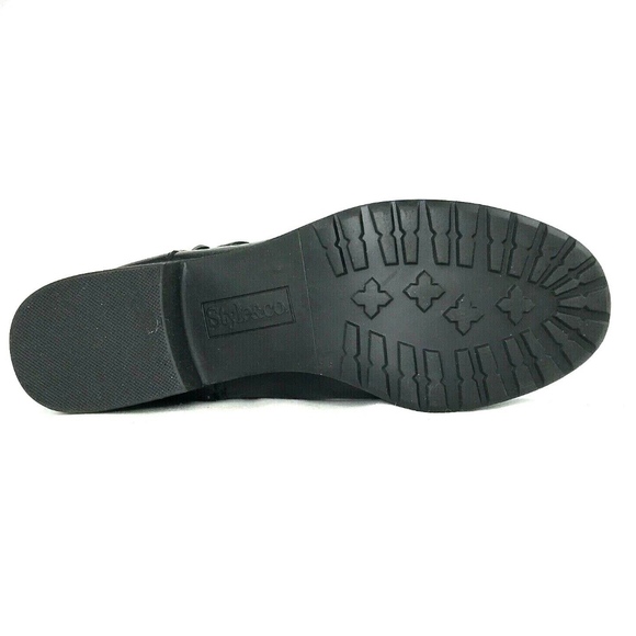 Women Black Harness Boots Size 6M Style & Co Vedaa - Picture 3 of 5